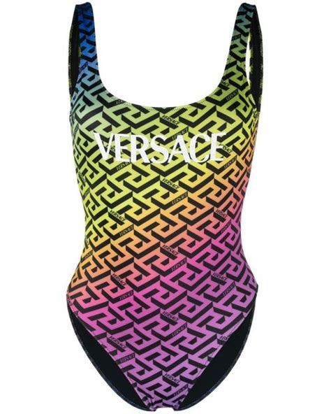 costume intero versace donna|Versace Costume Intero Con Stampa Greca .